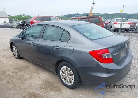 2012 Honda Civic Lx из США, поврежденный, VIN 19XFB2F52CE310892